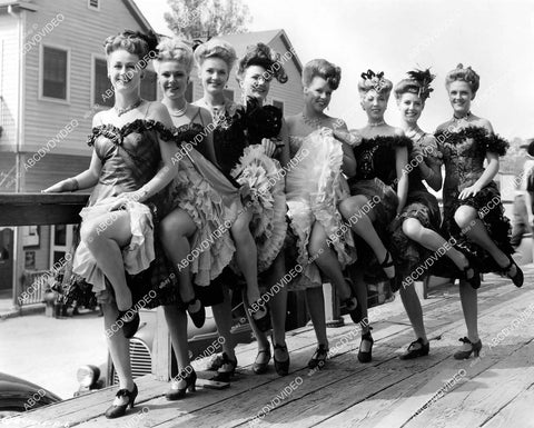 crp-06149 1943 dancers Gwen Seager,Shirley Shear,Lucille Allen,Susan Rosser,Madge Journeay,Janet Greene,Pat Donnelly,Loretta Barnett Klondike Kate crp-06149