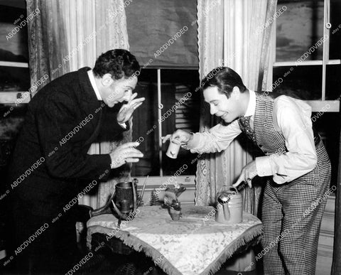 crp-06181 1942 Fritz Feld & Joe E Brown water the flower film Shut My Big Mouth crp-06181