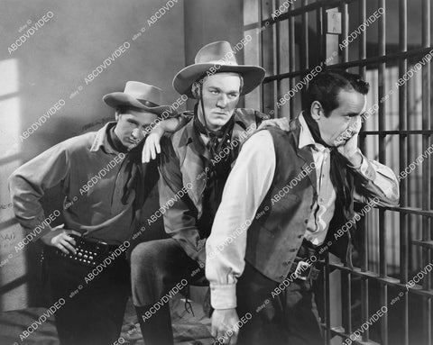 crp-06229 1942 Lloyd Bridges, Forrest Tucker, Victor Jory in jail film Shut My Big Mouth crp-06229