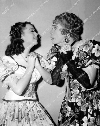 crp-06255 1942 Joe E Brown in drag, Adele Mara portrait a film Shut My Big Mouth crp-06255