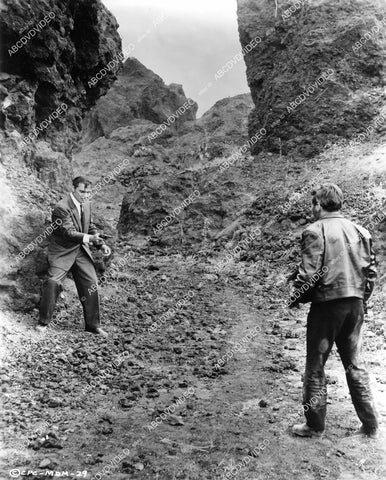 crp-06349 1961 Ron Randell, Anthony Caruso have a showdown film Most Dangerous Man Alive crp-06349