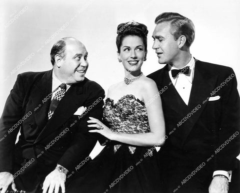 crp-06408 1946 Joe Besser, Jinx Falkenburg, Forrest Tucker portrait c film Talk About a Lady crp-06408