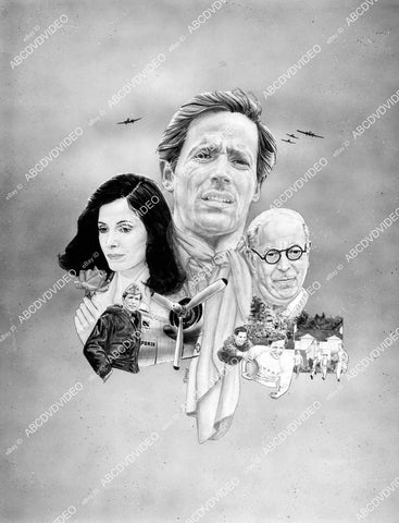 crp-06547 1977 artwork Peter Strauss, Barbara Parkins, Stephen Elliot TVM Young Joe the Forgotten Kennedy crp-06547