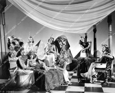 crp-06865 1944 music Ina Ray Hutton as Cleopatra w sexy harem babes film Ever Since Venus crp-06865