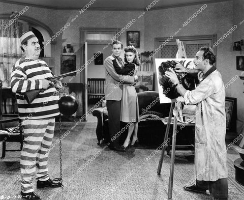 crp-06872 1944 Billy Gilbert, Ross Hunter, Ina Ray Hutton, Fritz Feld film Ever Since Venus crp-06872