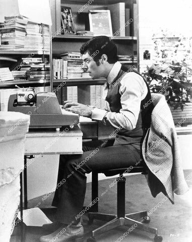 crp-07102 1970 Ian McShane at the typewriter film Pussycat, Pussycat, I Love You crp-07102