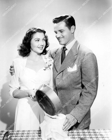 crp-07145 1944 Tom Neal, Jeanne Bates empty the bacon grease film The Racket Man crp-07145
