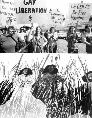 crp-07293 1973 LBGT protestors film The Naked Ape crp-07293
