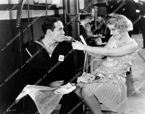 crp-07346 1929 Anita Page, William Haines eating at the dance contest film Navy Blues crp-07346