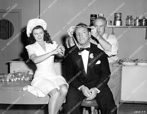 crp-07397 1943 Vivian Austin, Maxie Rosenbloom, director Edward Cline film Night Club Girl crp-07397