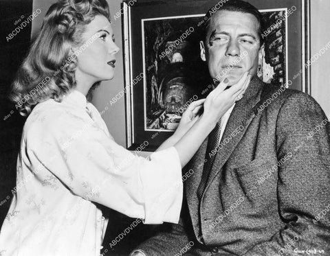 crp-07478 1957 Robert Bray, Whitney Blake film My Gun Is Quick crp-07478