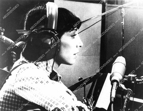 crp-07610 1979 Didi Conn in the recording booth TVM You Light Up My Life crp-07610