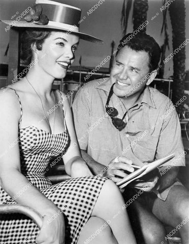 crp-07687 1960 curvaceous & busty Nora Hayden w producer Wilbur Stark TV The Brothers Brannagan crp-07687