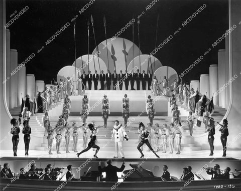 crp-07745 1938 Allan Jones on stage w all dancing girls film Everybody Sing crp-07745