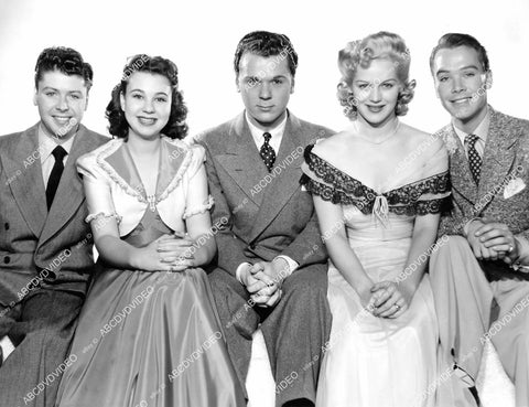 crp-07805 1941 William Tracy, Jane Withers, Jackie Cooper, Martha O'Driscoll, Kenneth Howell film Her First Beau crp-07805