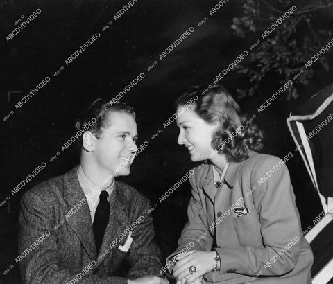 crp-07853 1941 candid Bonita Granville visits Jackie Cooper on set film Her First Beau crp-07853