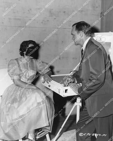 crp-00814 1957 Barry Atwater w real female undercover narcotics officer film The Other Life of Lynn Stuart crp-00814