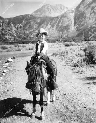 crp-08307 1935 cute Dickie Jones on his pony film Moonlight on the Prairie crp-08307