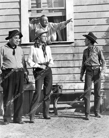 crp-08345 1947 Nancy Saunders, Smiley Burnette, Buzz Henry film Law of the Canyon crp-08345