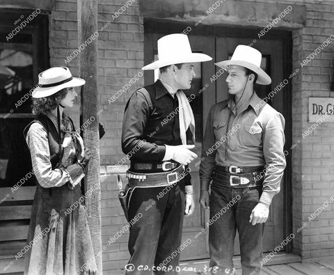 crp-08362 1939 Iris Meredith, Charles Starrett, Sons of the pioneers Bob Nolan crp-08362