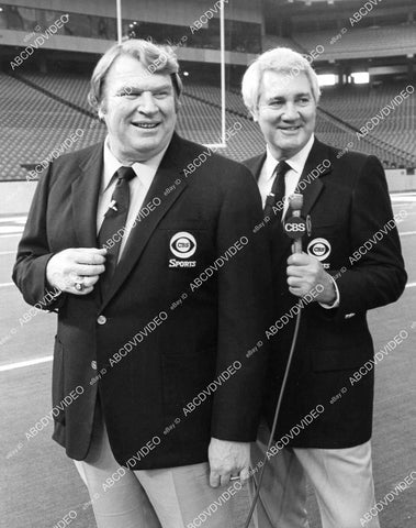 crp-08455 1981 NFL football John Madden, Pat Summerall TV Super Bowl XVI crp-08455