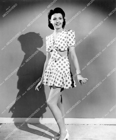 crp-08490 1941 cute model in her polka dot swimwear skirt film Tillie the Toiler crp-08490