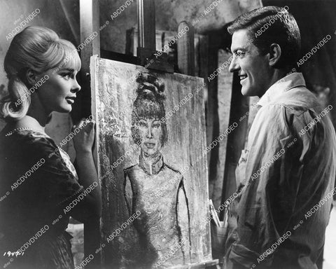 crp-08703 1965 Elke Sommer, Dick Van Dyke film The Art of Love crp-08703