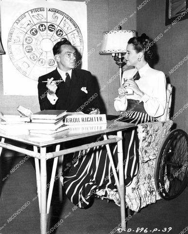 crp-08725 1948 Susan Peters, astrology chart & Carroll Righter film The Sign of the Ram crp-08725