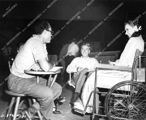 crp-08792 1948 director John Sturges, Alexander Knox, Jean Peters on set film The Sign of the Ram crp-08792