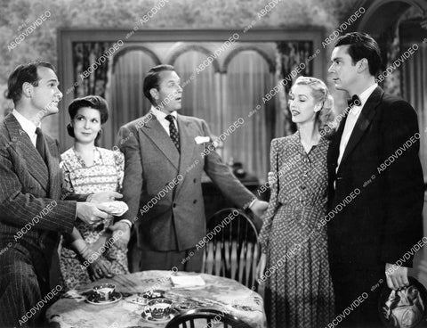 crp-08921 1941 Fay Helm, Ed Chandler, Dick Purcell, Russell Hayden, Anita Louise film Two in a Taxi crp-08921