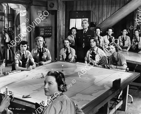 crp-09108 1952 women in the strategy room film Angels One Five crp-09108