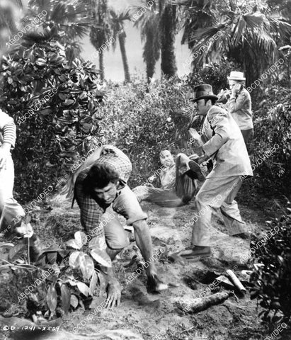 crp-09254 1951 Jerome Courtland fight sequence film The Barefoot Mailman crp-09254
