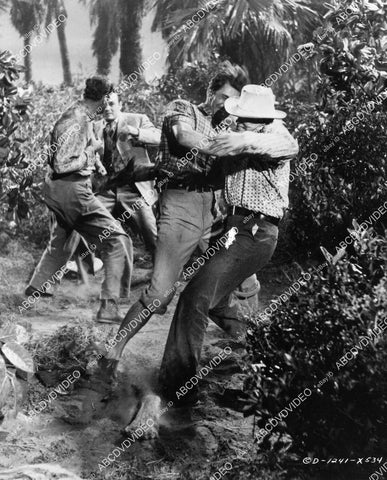 crp-09256 1951 Jerome Courtland fight sequence film The Barefoot Mailman crp-09256