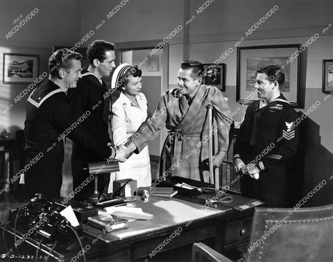 crp-09412 1950 Helen Brown, Glenn Ford, Ross Ford film The Flying Missile crp-09412