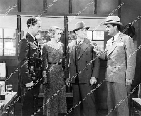 crp-09675 1933 photo Walter McGrail, Evalyn Knapp, Regis Toomey film State Trooper crp-09675