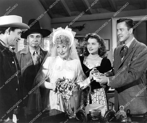 crp-09731 1948 Jay Silverheels, Bill Wilkerson, Lee Patrick, Patricia Barry, Kirby Grant film Singin Spurs crp-09731