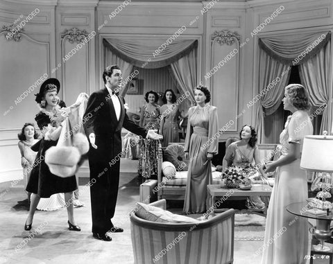 crp-09906 1940 Joyce Compton, Walter Pidgeon & the girls film Sky Murder crp-09906