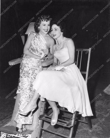 Helen Grayco and sister Betty Grayco behind scenes Columbia Studios spijon-40
